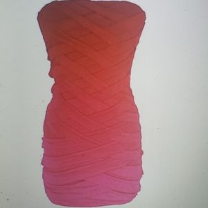 Nikibiki Strapless Red Bandage Dress New